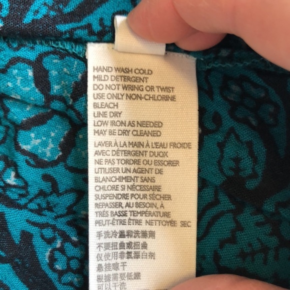 Free People See Ya Later Green Black/Turquoise Smocked Floral Dress Size XS - Picture 10 of 12